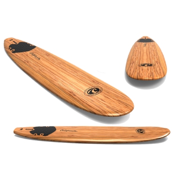 CBC FUN 8'0" CALIFORNIA BEAR SERIES WOOD SOFTBOARD 