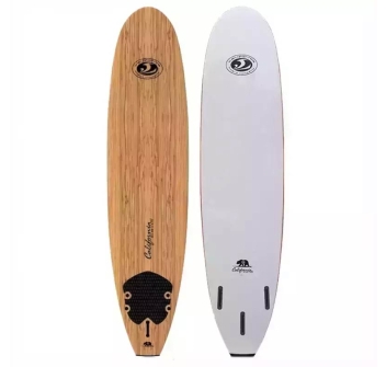 CBC FUN 8'0" CALIFORNIA BEAR SERIES WOOD SOFTBOARD 