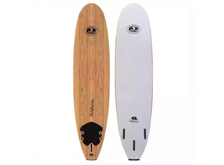 CBC FUN 8'0" CALIFORNIA BEAR SERIES WOOD SOFTBOARD 