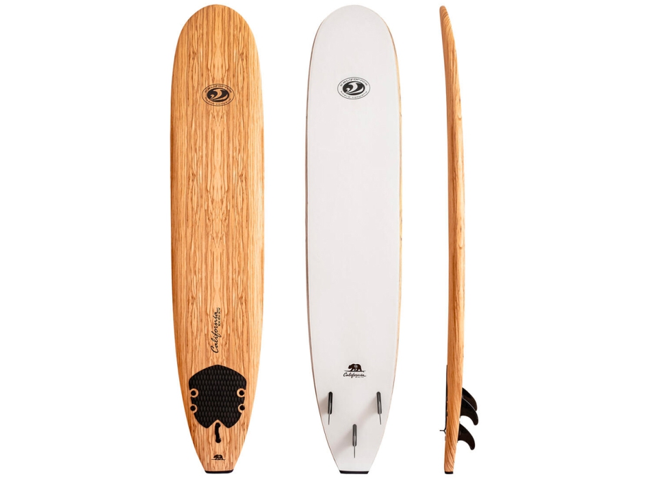 CBC FUN 8'0" CALIFORNIA BEAR SERIES WOOD SOFTBOARD 