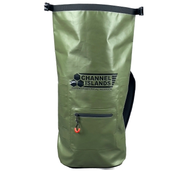 CHANNEL ISLAND DRY PACK LITE PACK BORSA ZAINO STAGNA GREEN 30LT