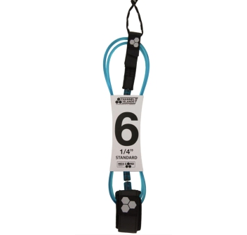 CHANNEL ISLAND HEX CORD LEASH 6' STANDARD BLUE