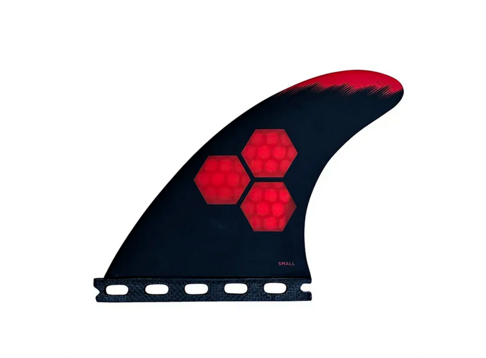 CHANNEL ISLAND SET PINNE THRUSTER TECH 1 SINGLE TAB FUTURES SMALL RED