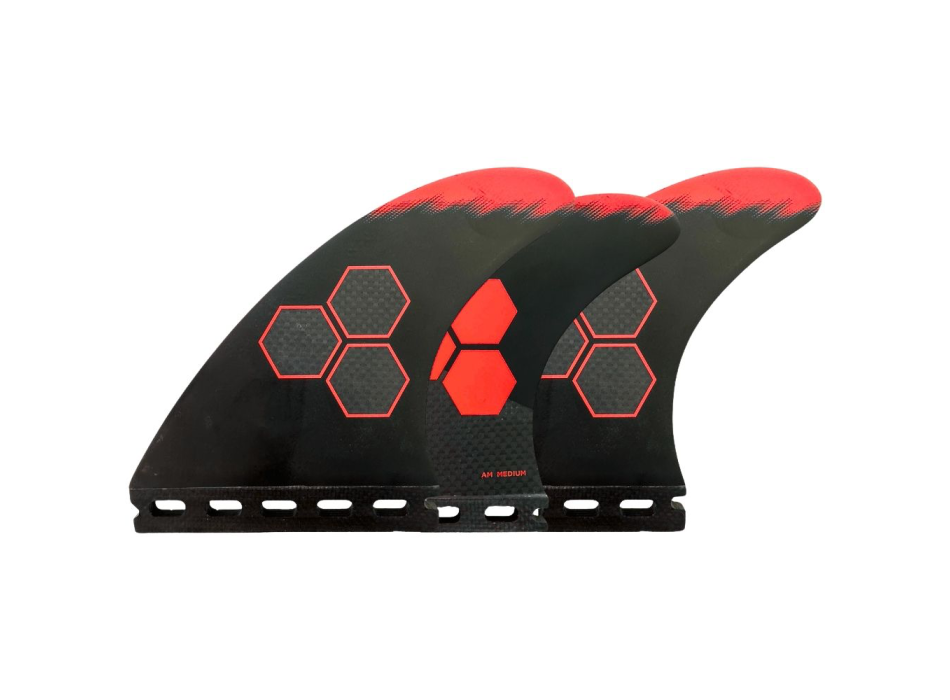 CHANNEL ISLAND SET PINNE THRUSTER TECH 2 SINGLE TAB FUTURES SMALL RED