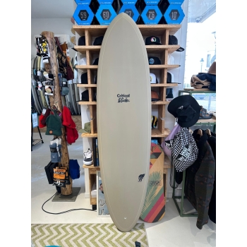 CRITICAL SLIDE 7'0" HERMIT PU MID LENGHT FCSII 2+ 1 FIN STRAW