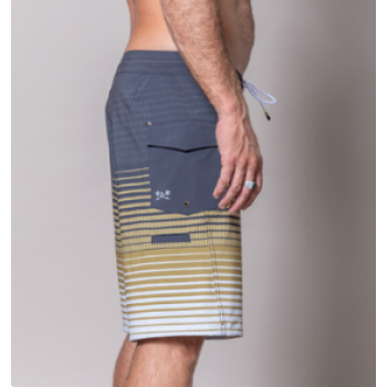 DARK SEAS DEEP WATER BOARDSHORT 20" BLACK TOBACCO