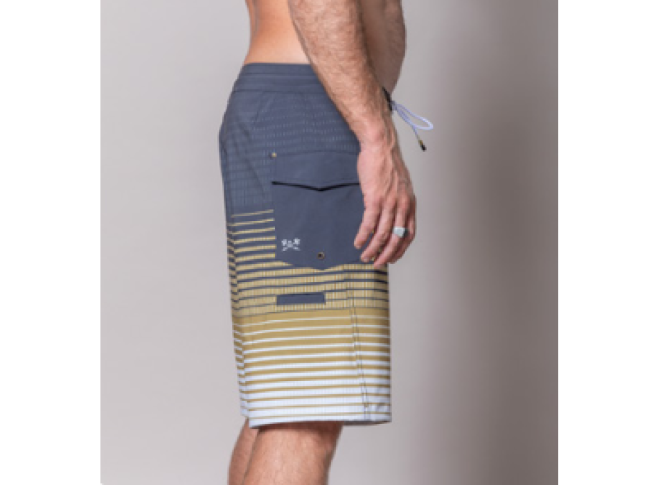 DARK SEAS DEEP WATER BOARDSHORT 20" BLACK TOBACCO