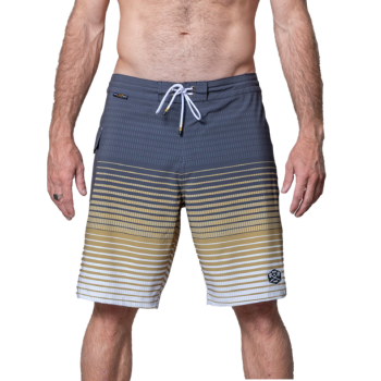 DARK SEAS DEEP WATER BOARDSHORT 20" BLACK TOBACCO