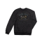 DARK SEAS TRAVERSE RAGLAN CREW FLEECE HEATHER BLACK