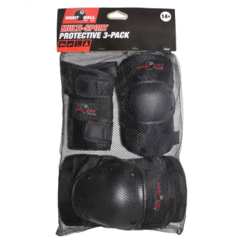 EIGHT BALL PAD SET PROTEZIONI SKATE ADULTO 3PZ BLACK