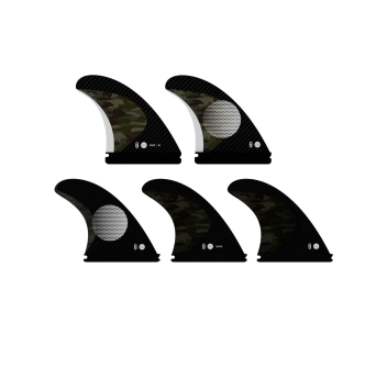 ENDORFINS PINNE KS1 5 FIN SET SINGLE TAB MEDIUM CAMO