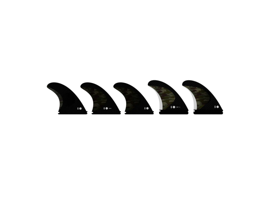ENDORFINS PINNE KS1 5 FIN SET SINGLE TAB MEDIUM CAMO