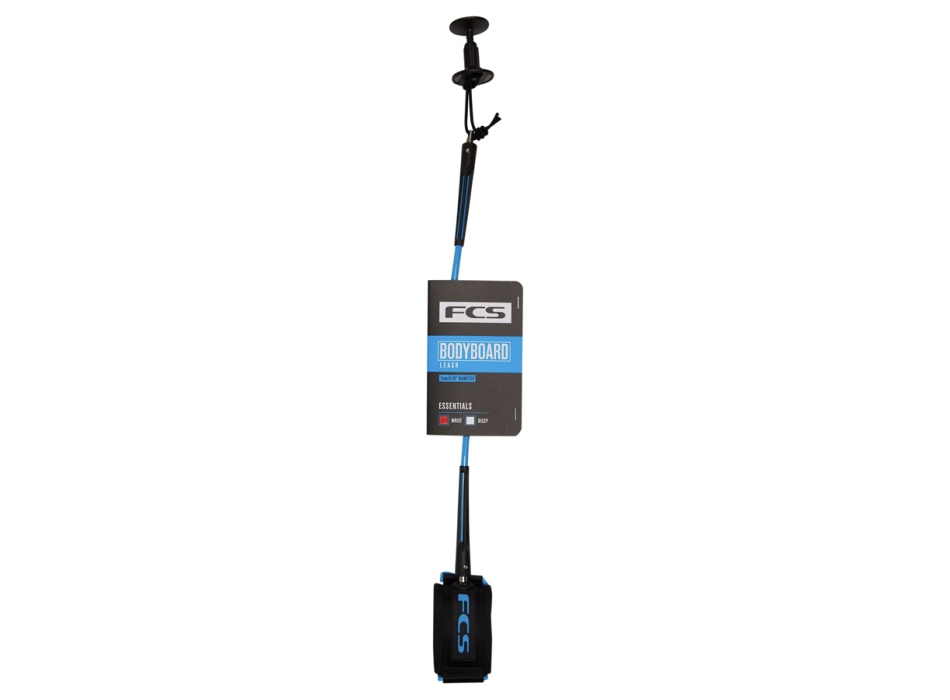 FCS BODYBOARD LEASH PER POLSO BLACK BLUE