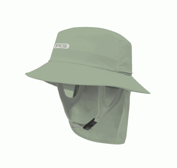 FCS CAPPELLINO WET BUCKET SURF CAP ICEBERG GREEN