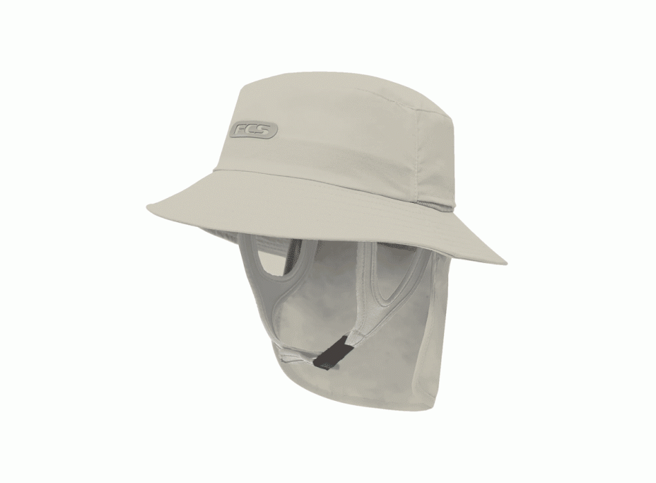 FCS ESSENTIAL CAPPELLINO SURF BUCKET HAT WARM GREY