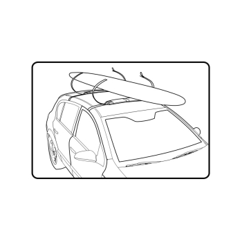 FCS D-RING PORTA SURF DA VIAGGIO SINGOLO  