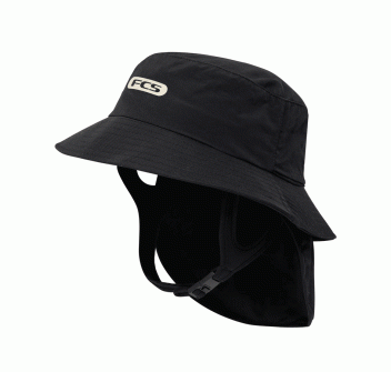 FCS ESSENTIAL SURF BUCKET HAT BLACK