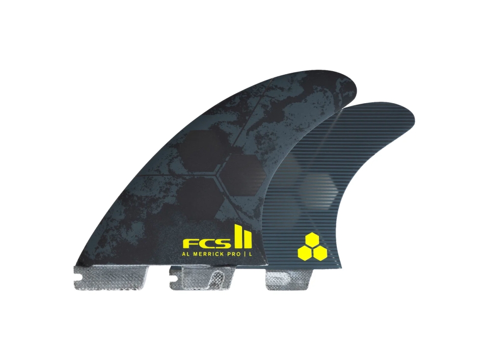 FCS II AL MERRICK PG  PRO TRI FIN SET BLACK ACID
