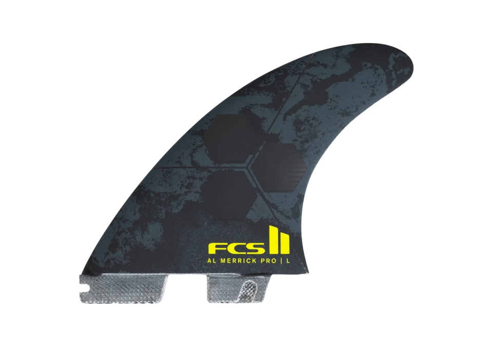 FCS II AL MERRICK PG  PRO TRI FIN SET BLACK ACID