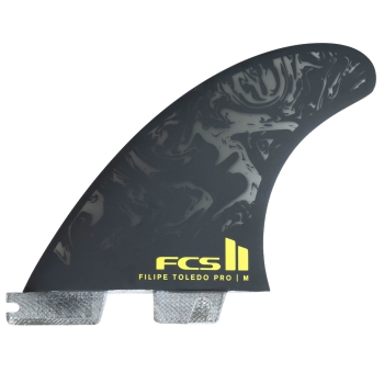 FCS II FILIPE TOLEDO PG PRO TRI FIN SET BLACK ACID