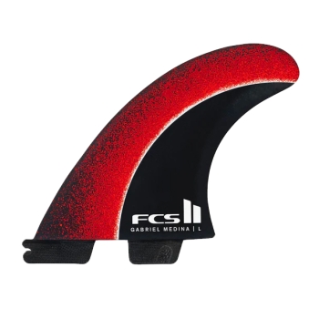 FCS II GABIELE MEDINA PC CARBON AIRCORE TRI FIN SET FIREBALL
