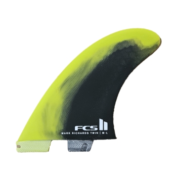 FCS II MR MARK RICHARDS PC TWIN FIN SET 2+1 CYBER LIME BLACK