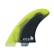 FCS II MR MARK RICHARDS PC TWIN FIN SET 2+1 CYBER LIME BLACK