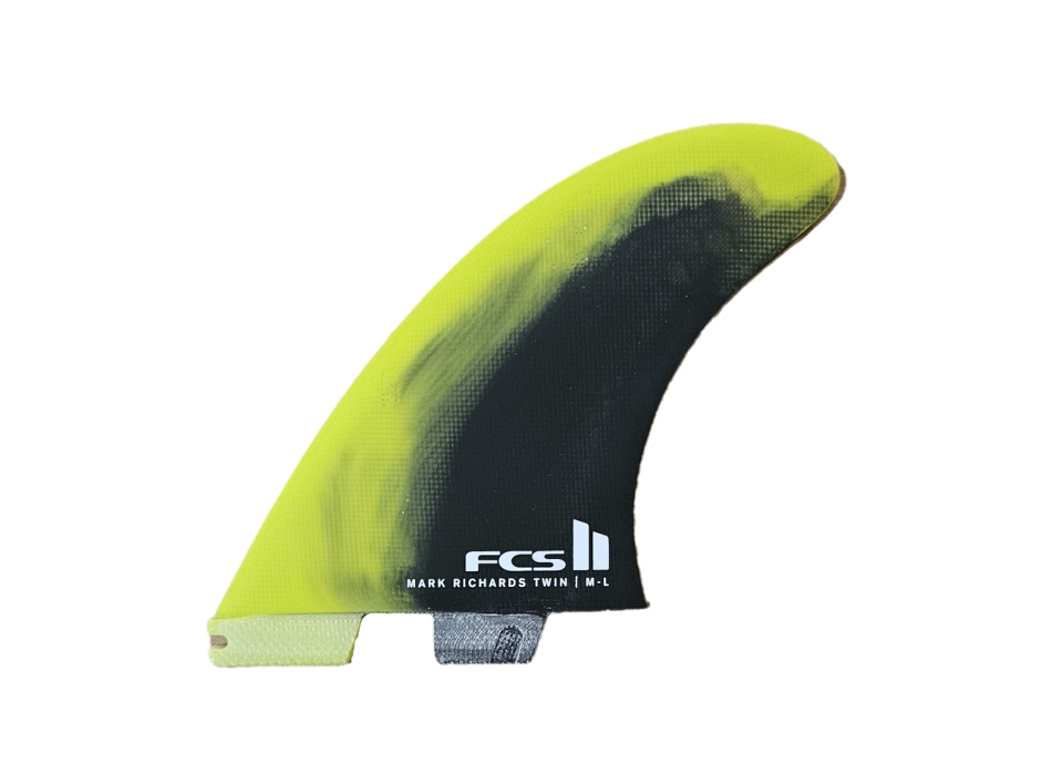 FCS II MR MARK RICHARDS PC TWIN FIN SET 2+1 CYBER LIME BLACK