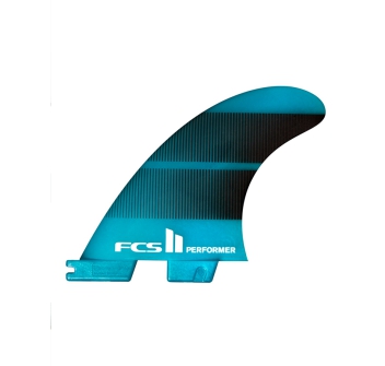 FCS II PERFORMER NEO GLASS TRI FIN SET LARGE TEAL GRADIENT