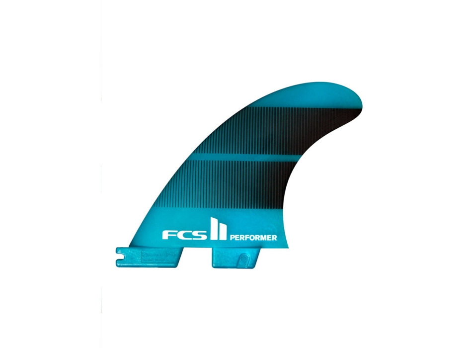 FCS II PERFORMER NEO GLASS TRI FIN SET LARGE TEAL GRADIENT