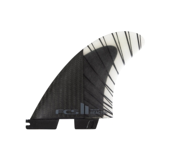 FCS II REACTOR PC CARBON TRI FIN SET BLACK CHARCOAL