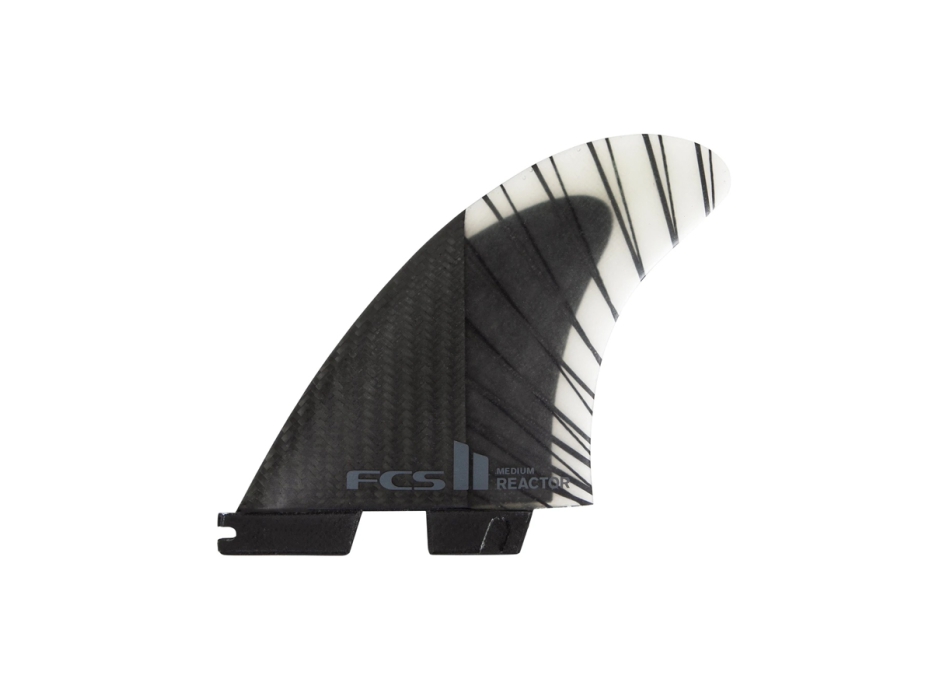 FCS II REACTOR PC CARBON TRI FIN SET BLACK CHARCOAL