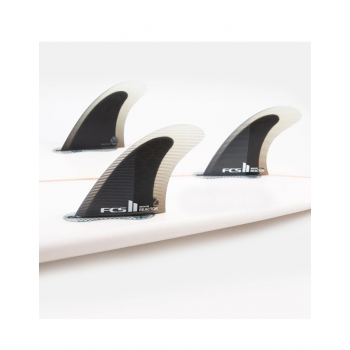 FCS II REACTOR PC TRI FIN SET CHARCOAL BLACK