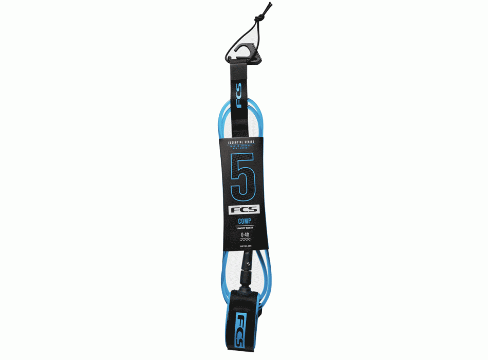 FCS LEASH 5' COMPETITION ESSENTIAL DOUBLE SWIVEL 5,5MM