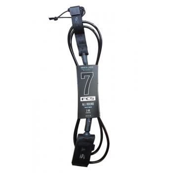 FCS LEASH 7' ALL ROUND ESSENTIAL BLACK