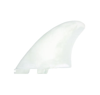 FCS PINNE MODERN KEEL PC TWIN FIN WHITE