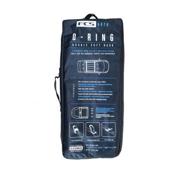 FCS PORTA SURF DA VIAGGIO DOPPIO D-RING