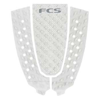 FCS T-3 PIN ECO TRACTION PAD WHITE COOL GREY PER PIN TAIL ROUND PIN