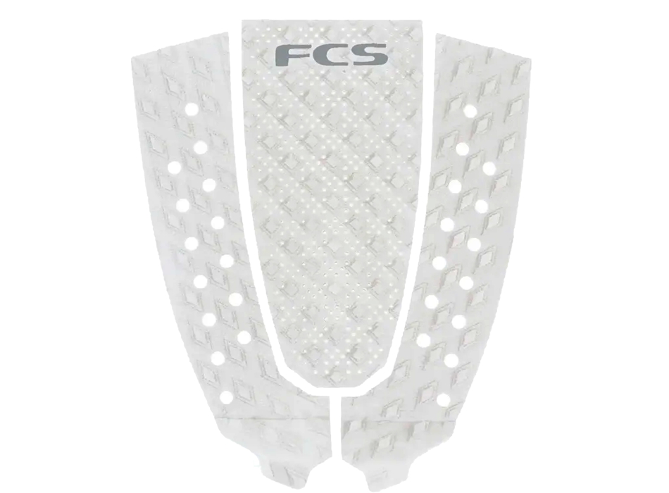 FCS T-3 PIN ECO TRACTION PAD WHITE COOL GREY PER PIN TAIL ROUND PIN