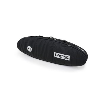 FCS TRAVEL 2 FUNBOARD 6'7" SACCA DOPPIA DA VIAGGIO BLACK/GREY