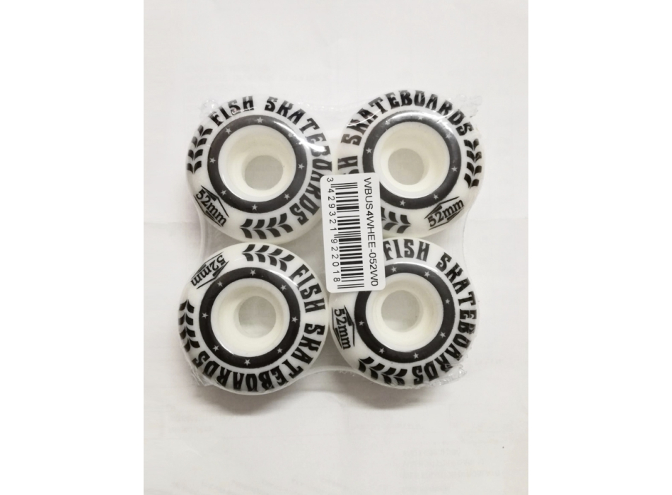 FISH SKATEBOARDS WHEELS RUOTE SKATE 52X32