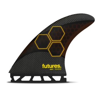 FUTURES AM2 TECHFLEX THRUSTER ORANGE RED LARGE