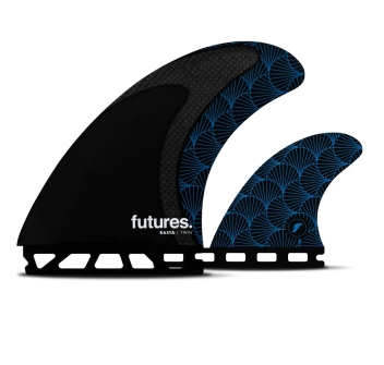 FUTURES FINS RASTA TWIN+1 HONEYCOMB/CARBON