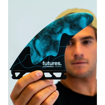 FUTURES JACK ROBINSON HONEYCOMB AQUA PINNE THRUSTER LARGE