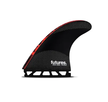 FUTURES JJ-2 JOHN JOHN FLORENCE TECHFLEX NEON RED THRUSTER LARGE
