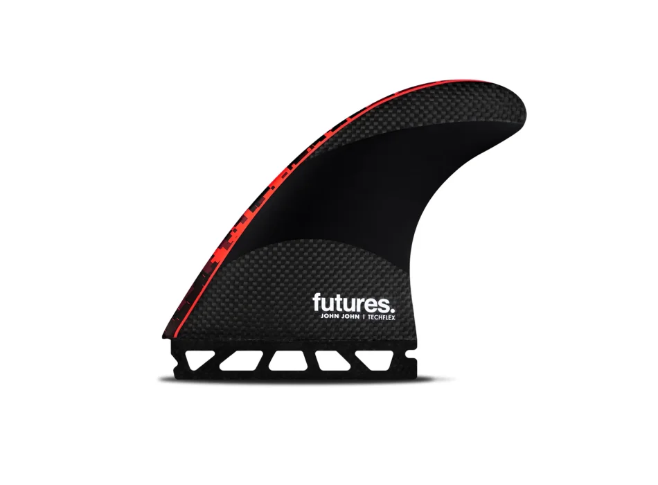 FUTURES JJ-2 JOHN JOHN FLORENCE TECHFLEX NEON RED THRUSTER LARGE