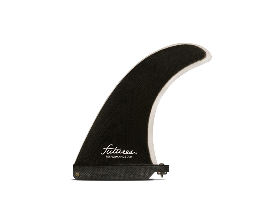FUTURES PERFORMANCE 7'' PINNA LONGBOARD SOLID BLACK GREY