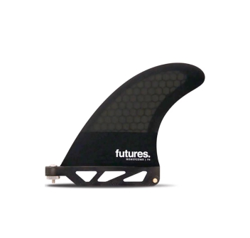 FUTURES PINNA CENTRALE F6 SMOKE BLACK SINGLE FIN US BOX