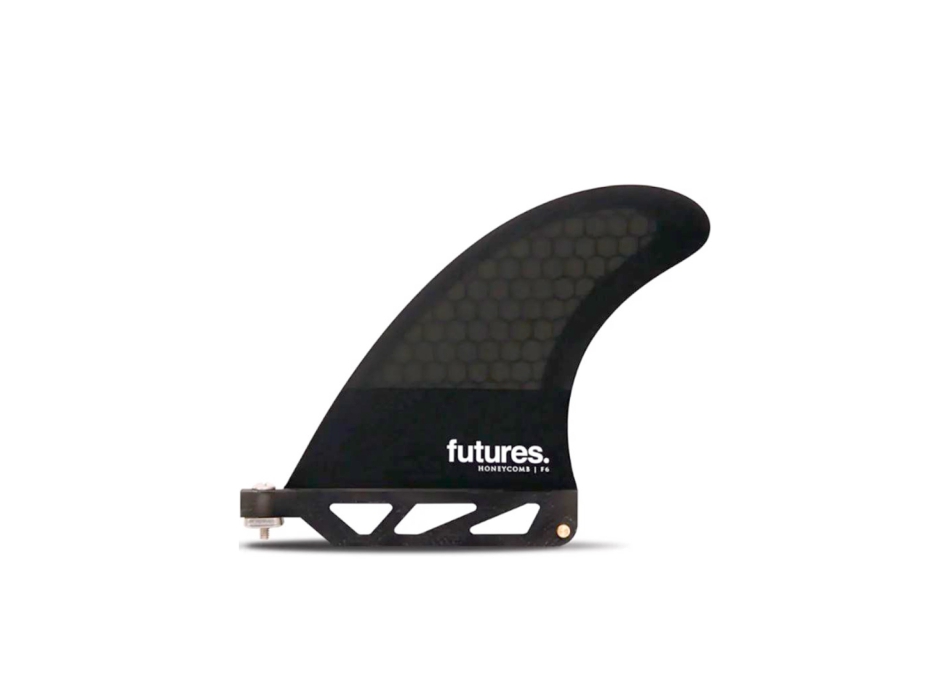 FUTURES PINNA CENTRALE F6 SMOKE BLACK SINGLE FIN US BOX