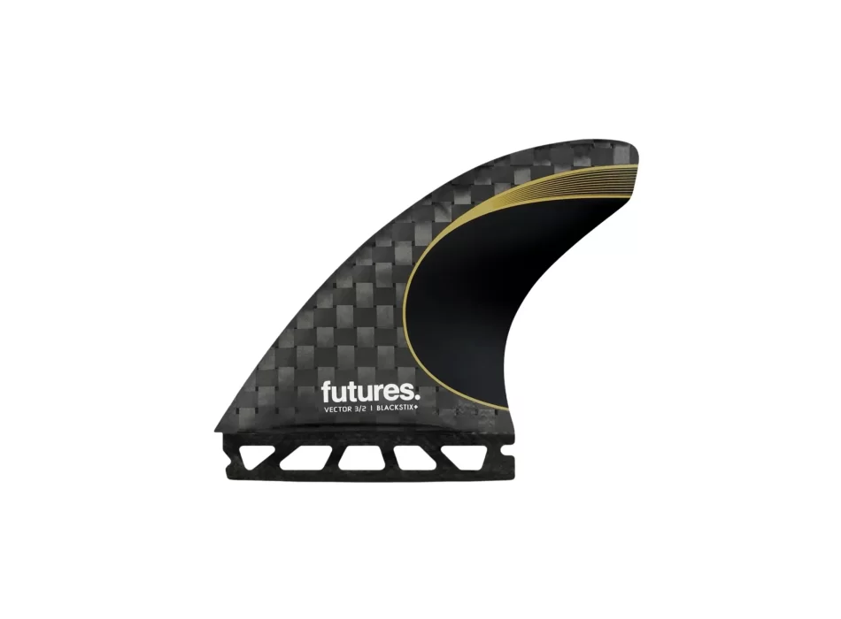 FUTURES PINNE 3/2 VECTOR BLACKSTIX THRUSTER GOLD MEDIUM